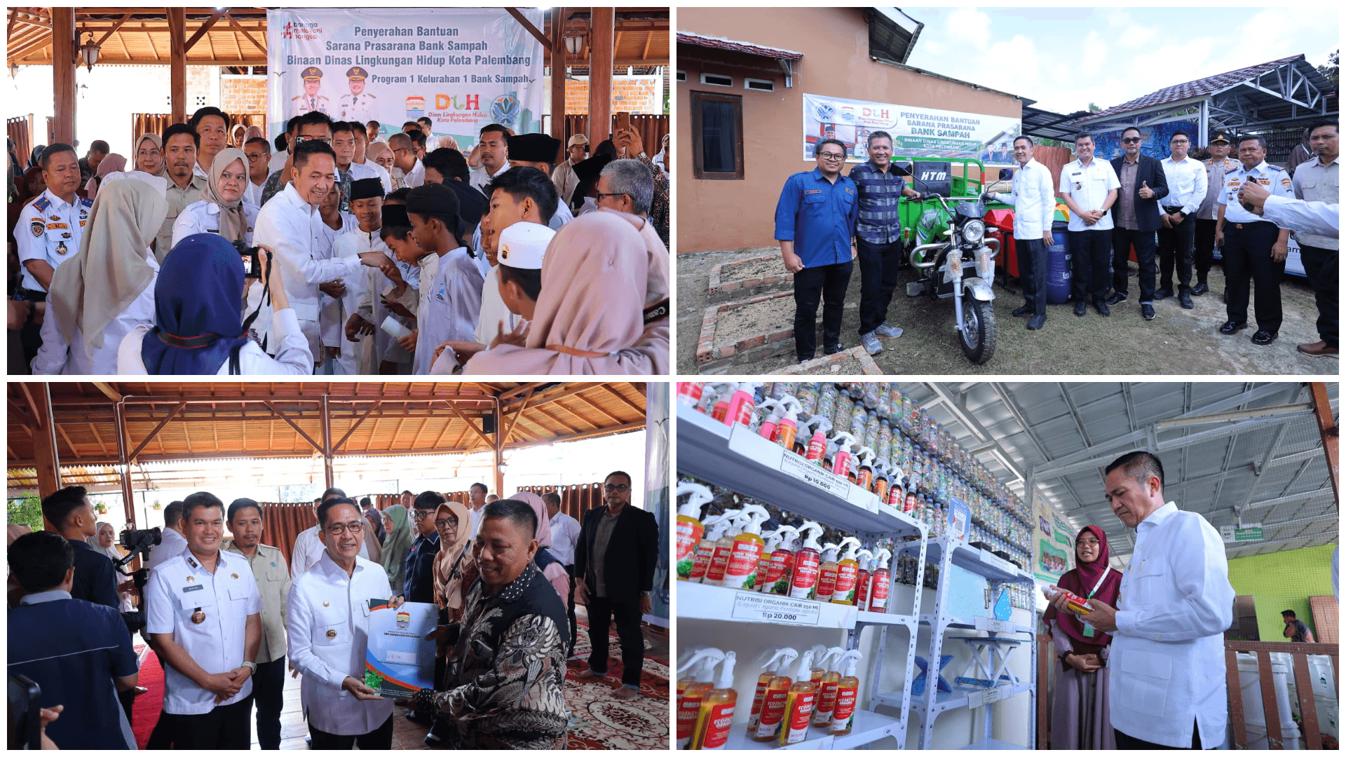 Wujudkan 1 Kelurahan 1 Bank Sampah, Ratu Dewa Serahkan Bantuan Sarpras ke 25 Bank Sampah Aktif