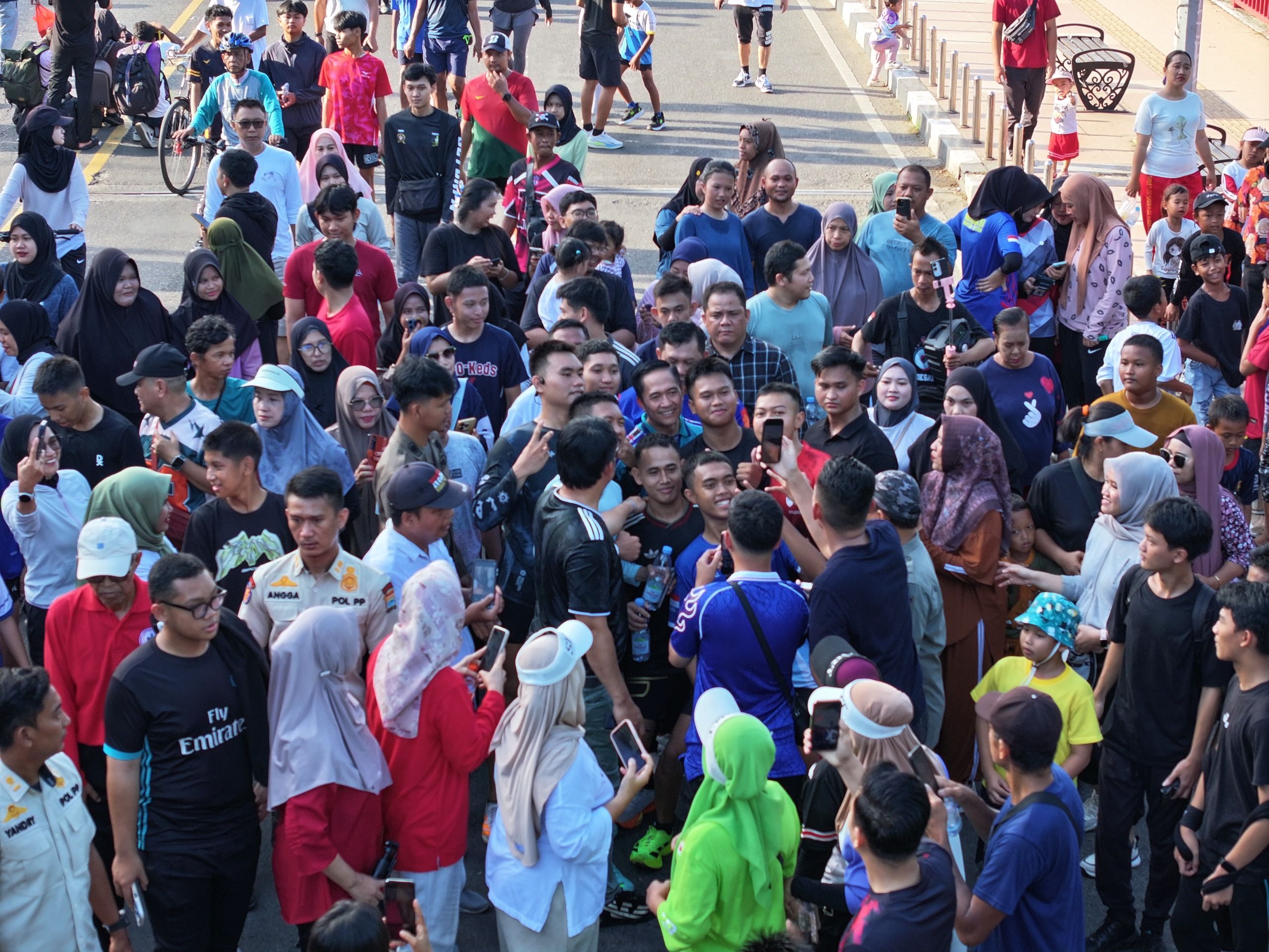 Tak Hanya Warga Palembang, Wisatawan Antusias Coba Car Free Day, Ratu Dewa Rencanakan Jadi Agenda Mingguan