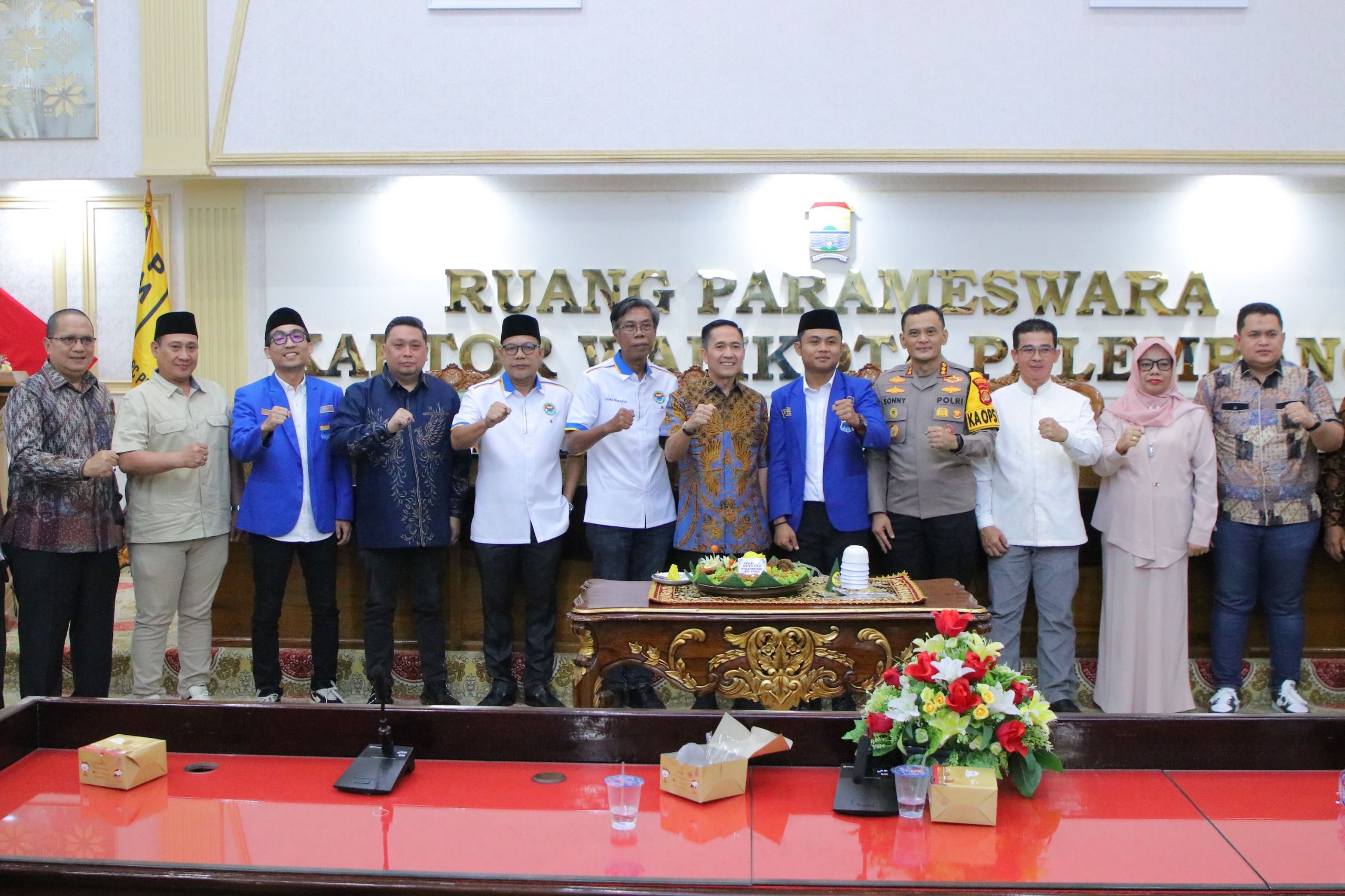 Ratu Dewa dan Kapolresta Palembang Hadiri Pelantikan Ketua PC PMII Kota Palembang